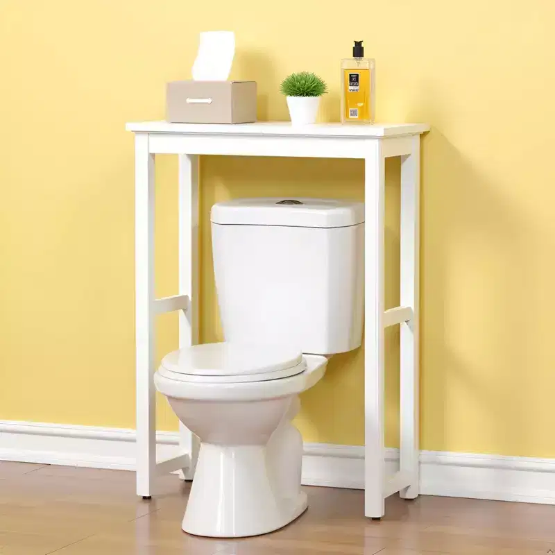 Over-The-Toilet Etagere Storage Shelf in White
