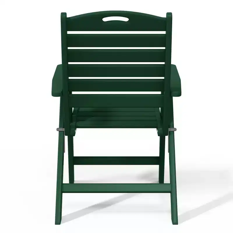 WestinTrends Malibu HDPE Adjustable Highback Folding Patio Dining Chair