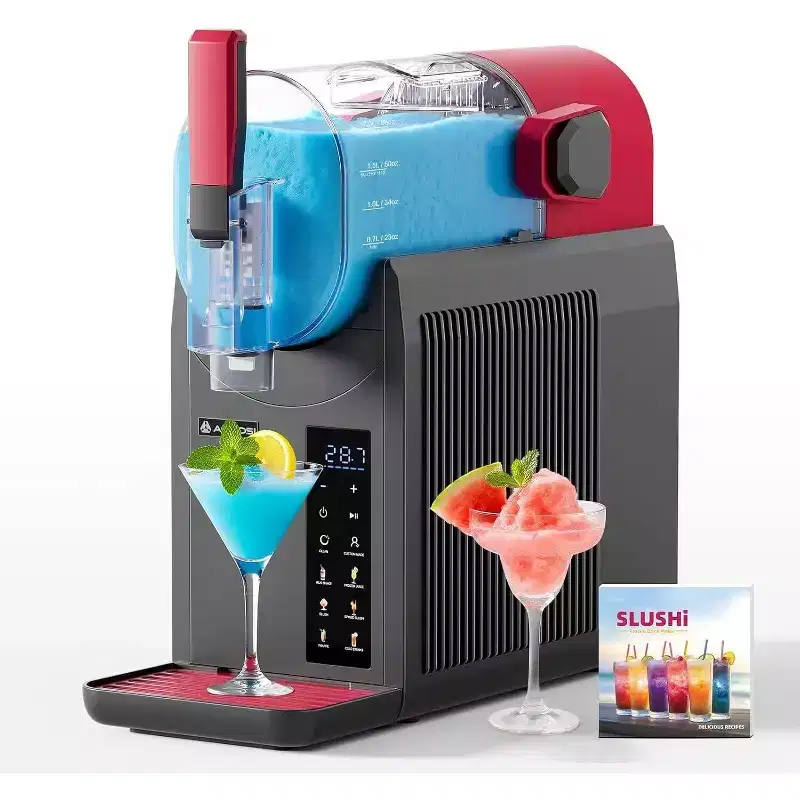 AOBOSI R2 2L Slushy Maker and Frozen Drink Machine - 6-in-1 Electric Countertop Smoothie & Frappe Maker with Digital Touch Control
