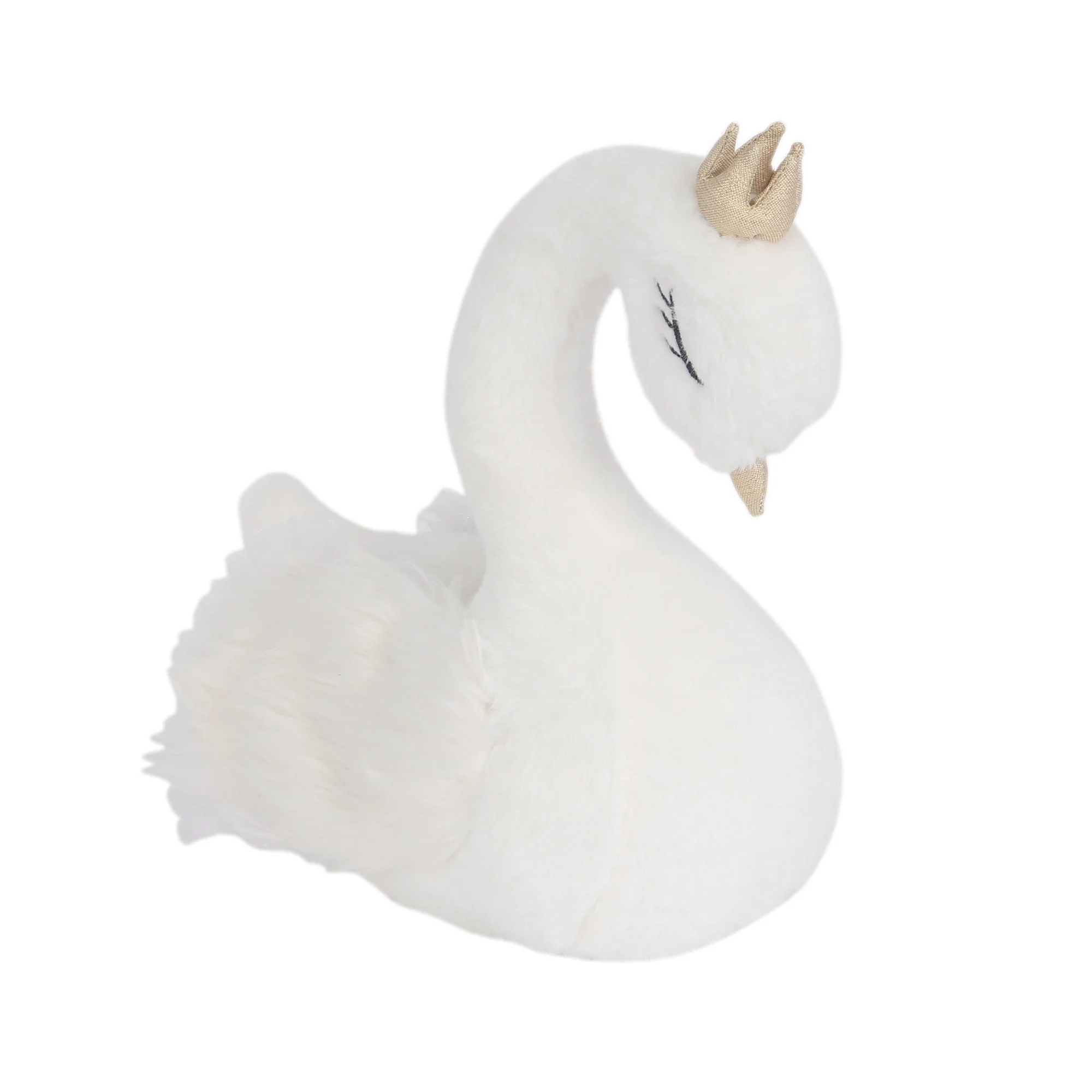 White Swan Plush with Crown