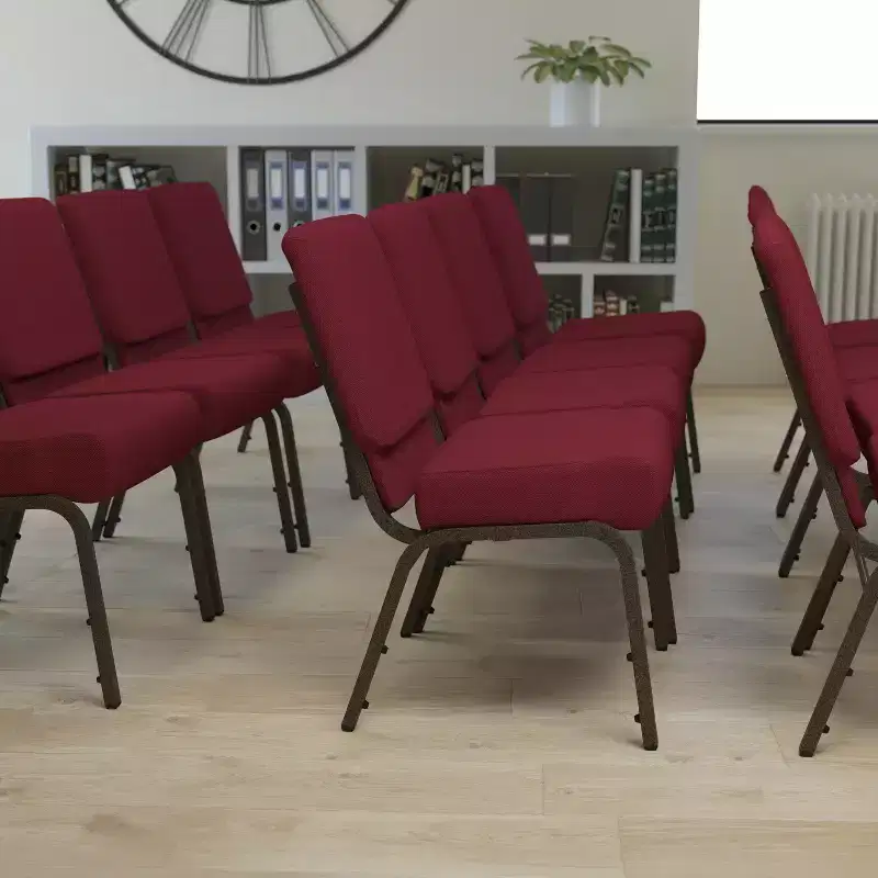 4 Pack 21''W Stacking Church Chair