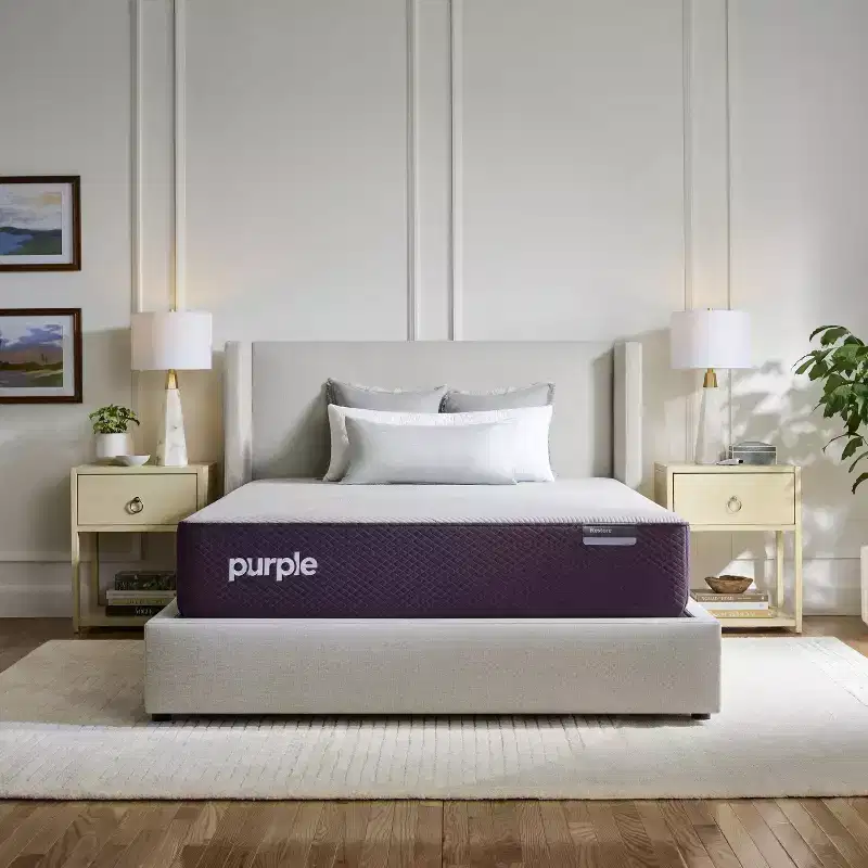 Purple Restore Hybrid Mattress with GelFlex Grid and Coil System, Grey