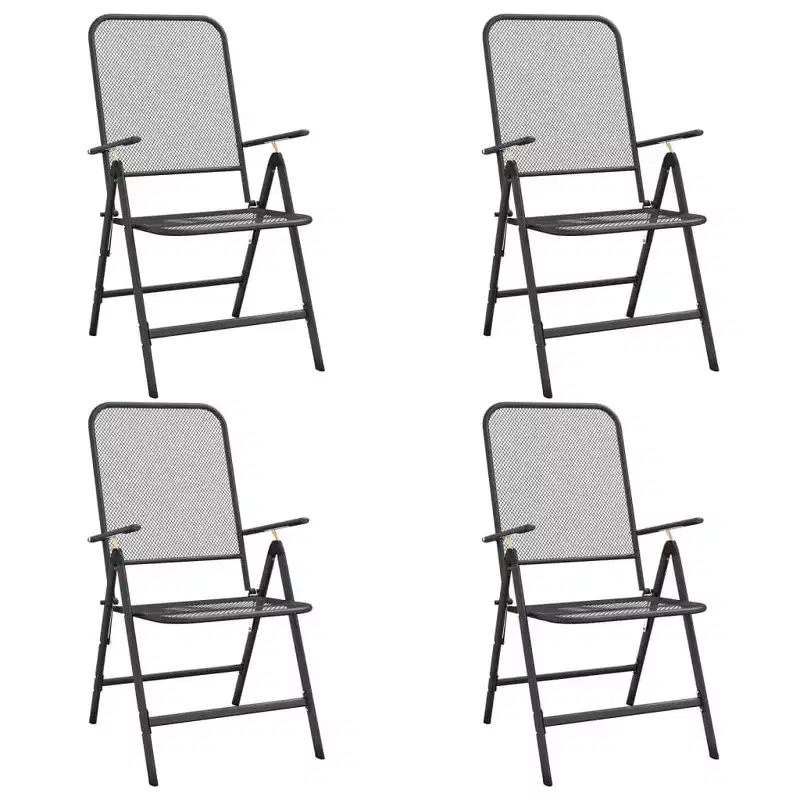 vidaXL Folding Garden Chair Set of 2