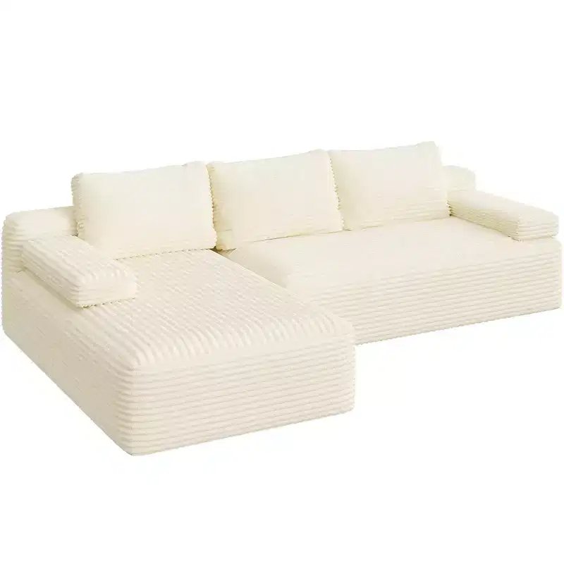Yaheetech 3-Seat L-Shaped Modular Sectional Sofa for Living Room, Apartment