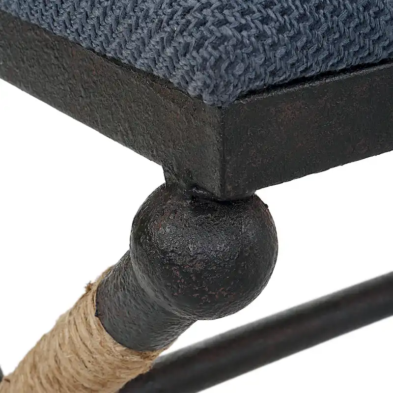 Uttermost Firth Rustic Navy Bench - 48W x 21H x 16D