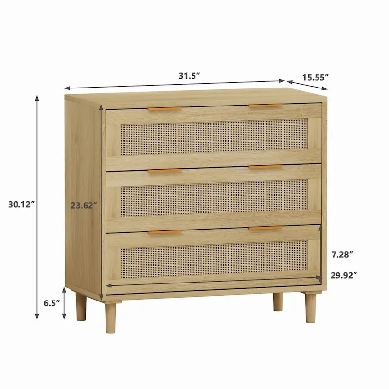 Robyn 6-drawer Dresser Oak - N/A