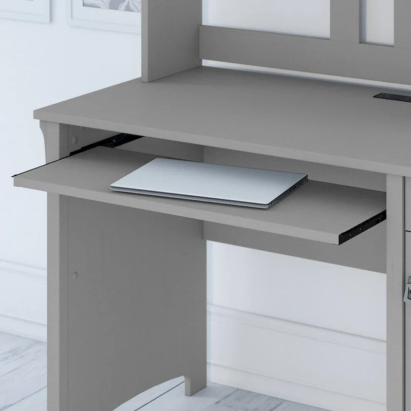 Bush Furniture Salinas 48W Computer Desk with Hutch and Office Chair