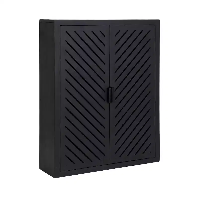 Kate & Laurel All Things Decor 22x28 Mezzeta Tall 2-Door Bath Cabinet