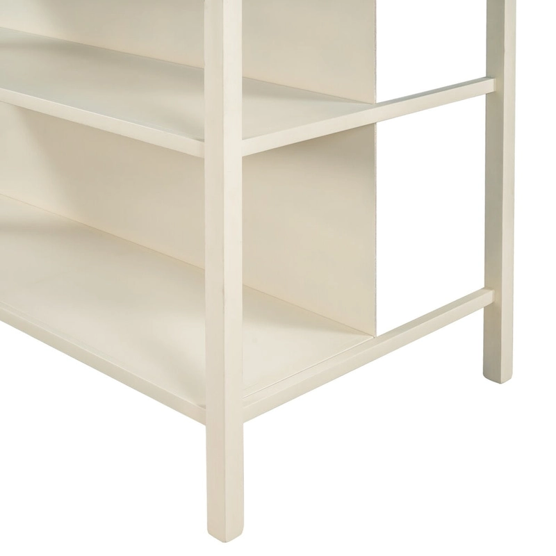 Solid Wood Rustic 45 Stationary Kitchen Island