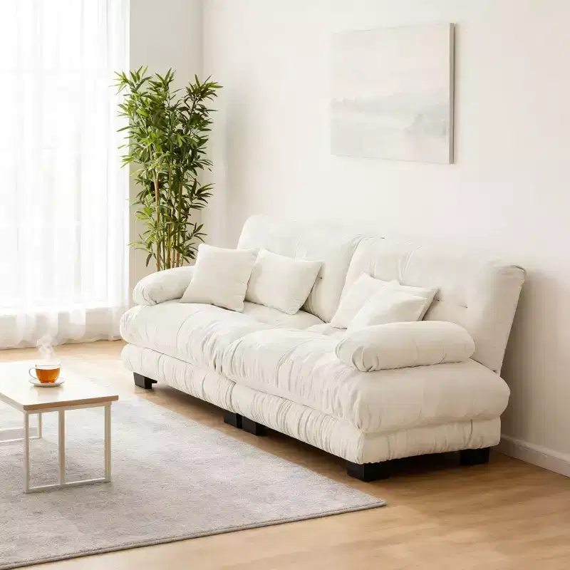 Modern Cloud Sofa with Plush Cushions and Soft Upholstery