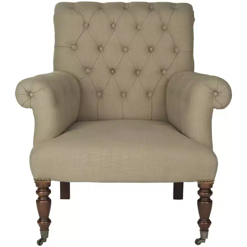 Bennett Club Chair - MCR4737A - True Taupe - Safavieh