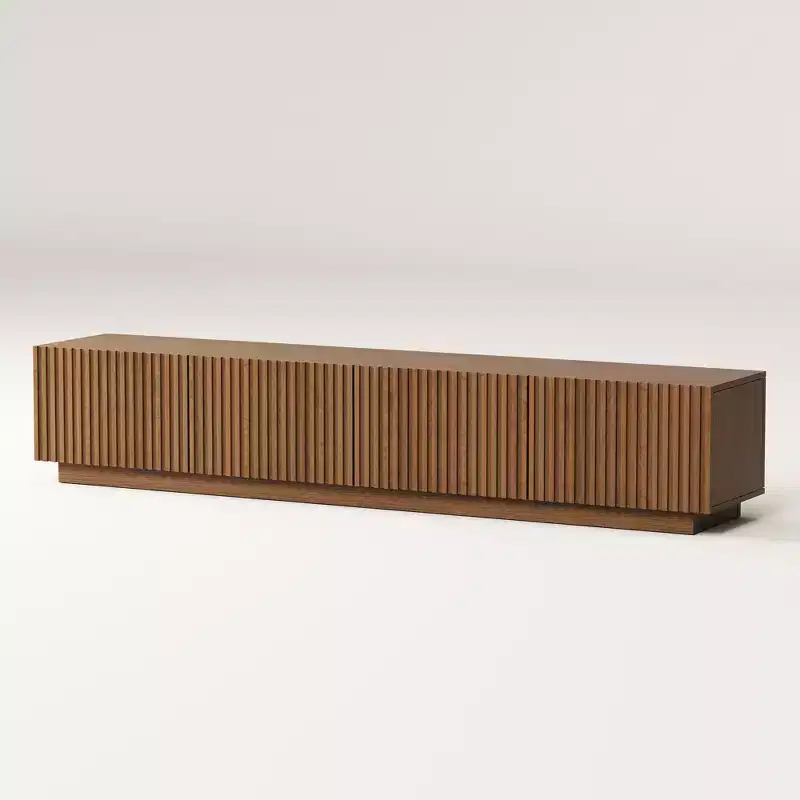 Luck Live Modern 86.61 TV Stand and Media Console & Entertainment Centers with Large Storage Space
