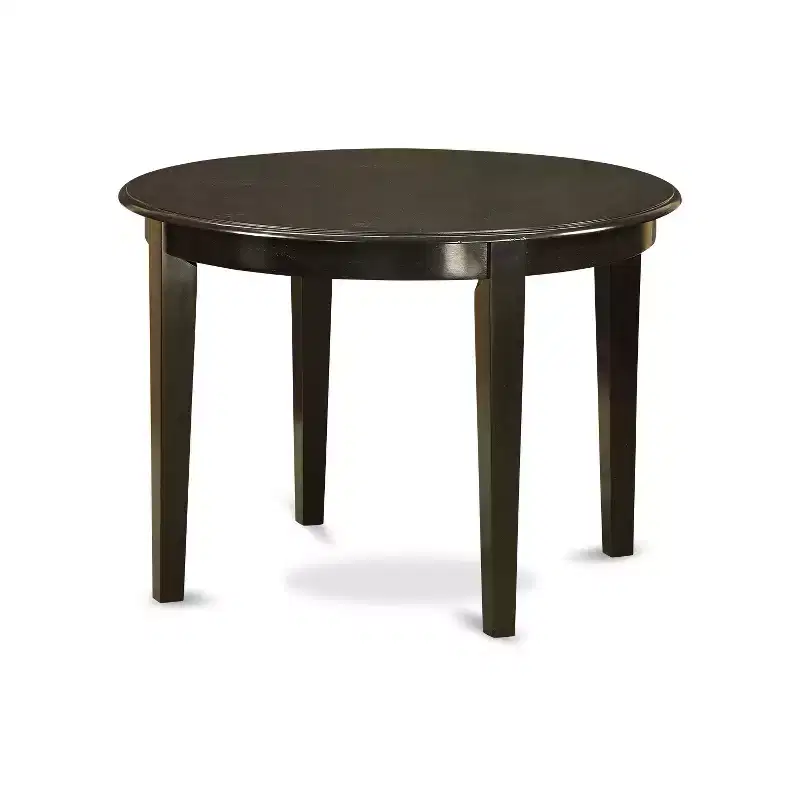 Modern Dining Set - 3 Piece Table & Chair Set - Oval Table with Butterfly Leaf - Cappuccino Finish
