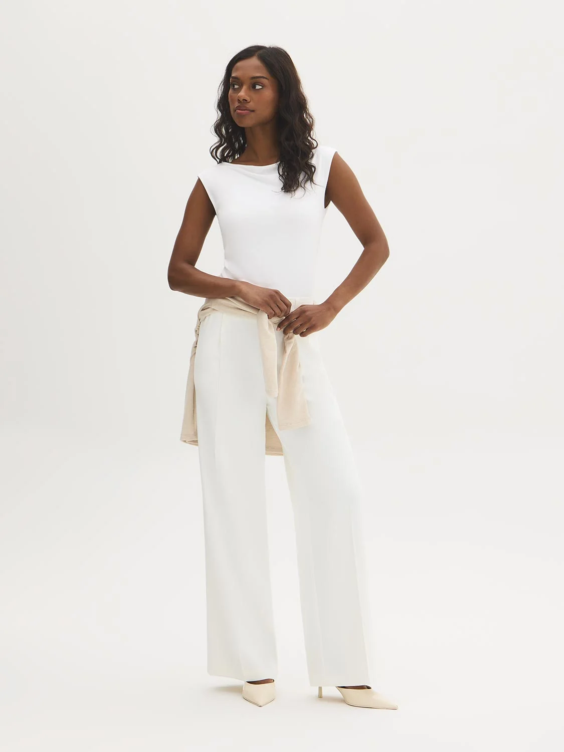 Double Layer Boat Neck Top