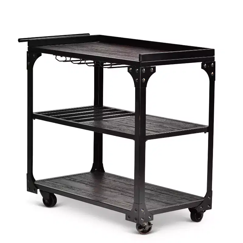 Sherlock Server Cart Tobacco - Steve Silver