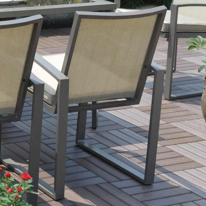 Outdoor Aluminum Cushioned Armchair