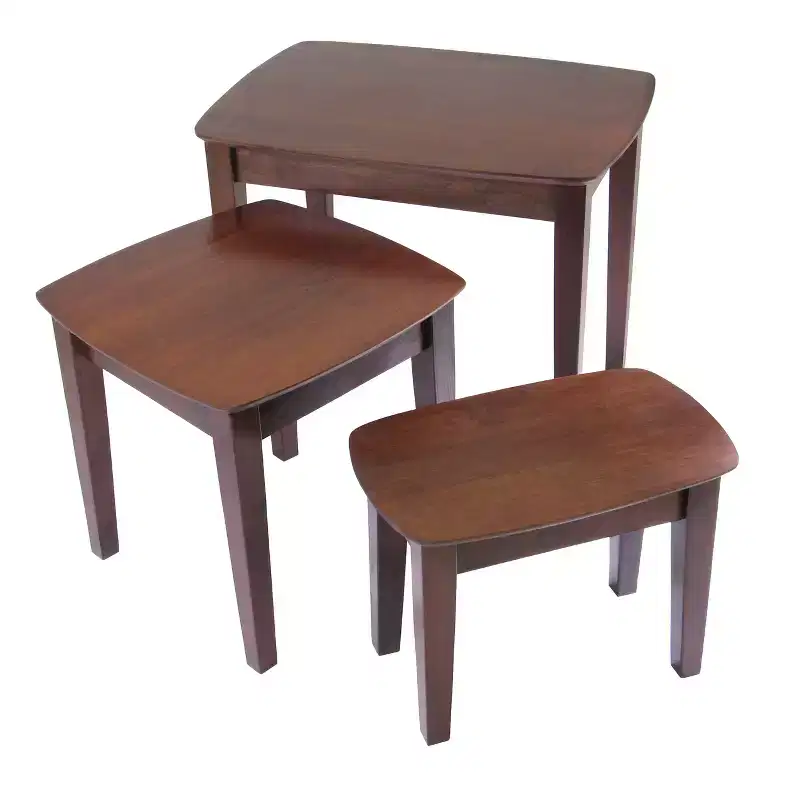 3pc Bradley Nesting Table Set - Antique Walnut - Winsome