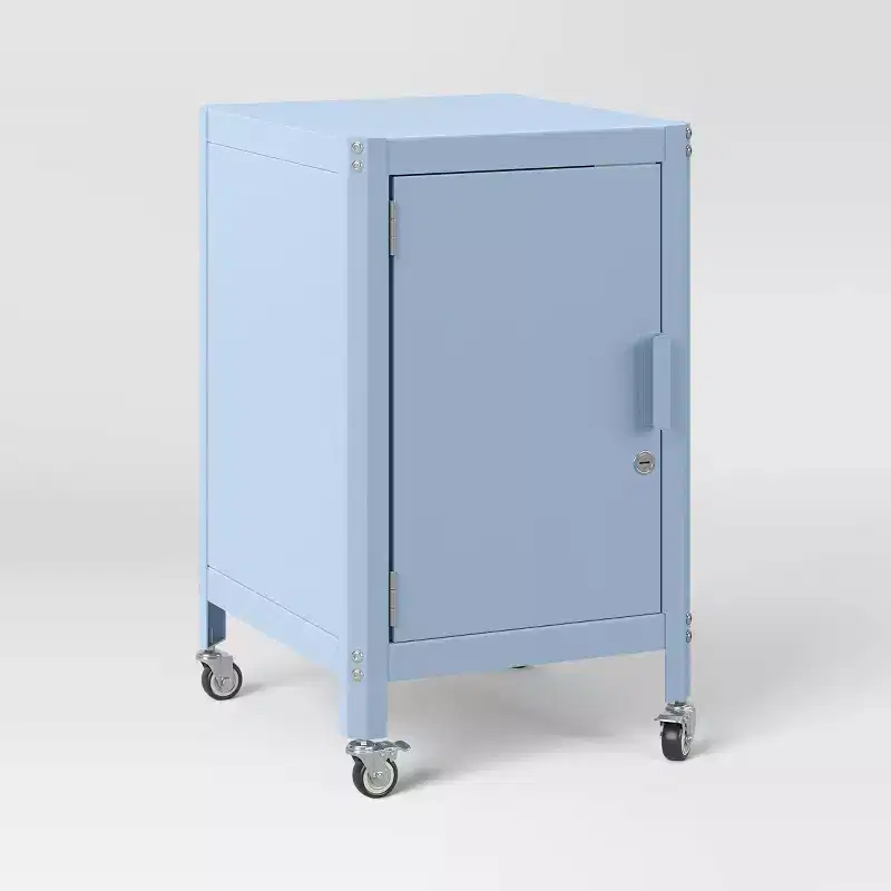 Metal Rolling Locker Storage Cabinet with Lock- Room Essentials