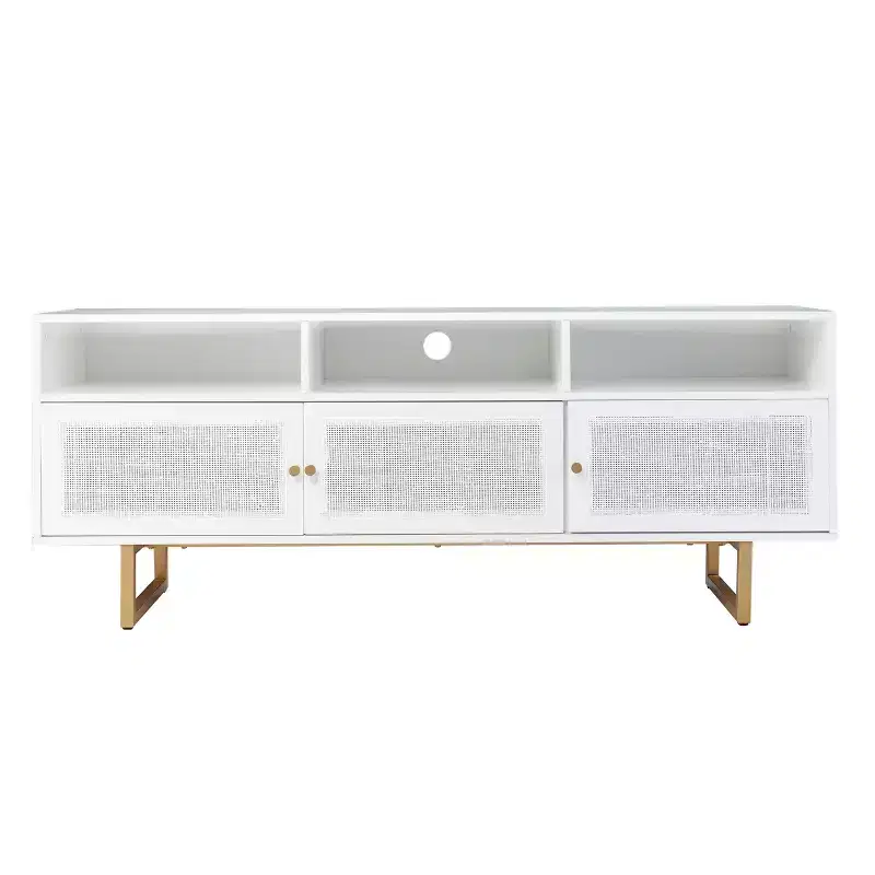 Mursley Media Cabinet with Storage - White - SEI