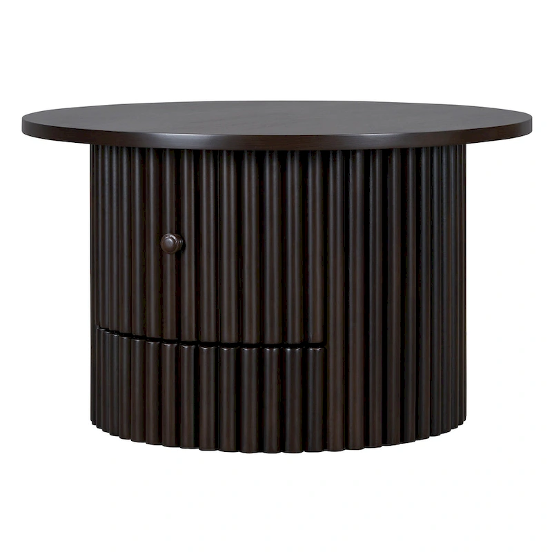 30.5 MDF Coffee Table with Drawer & Slat Base