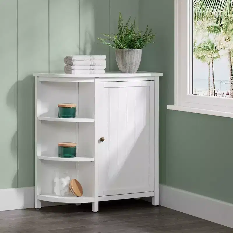 Dover Deluxe Storage Cabinet with Shelving White