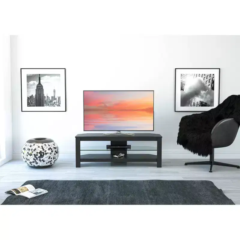 Glass Shelf with TV Stand for TV up to 55 - AVF