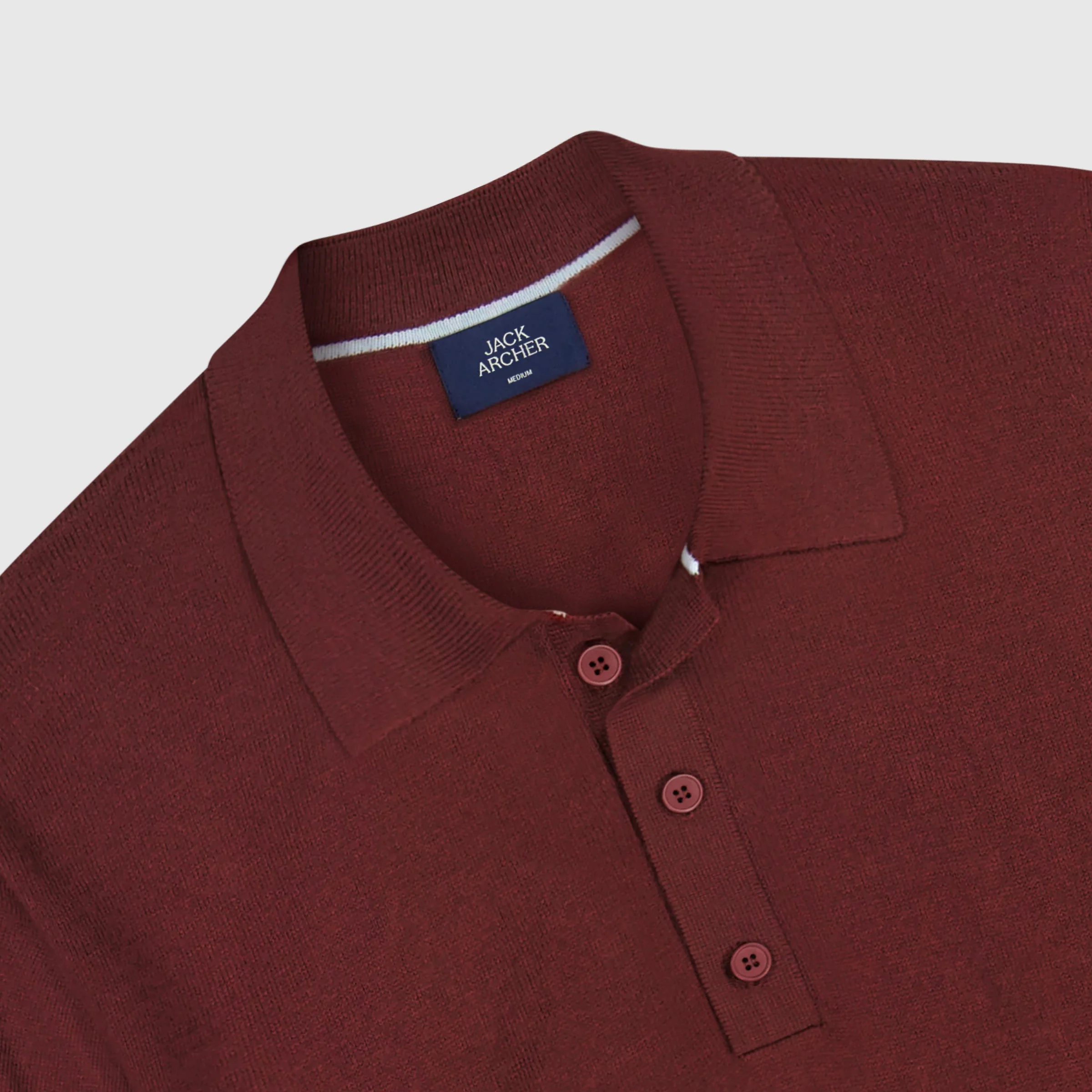 Polo shirt - chestnut brown