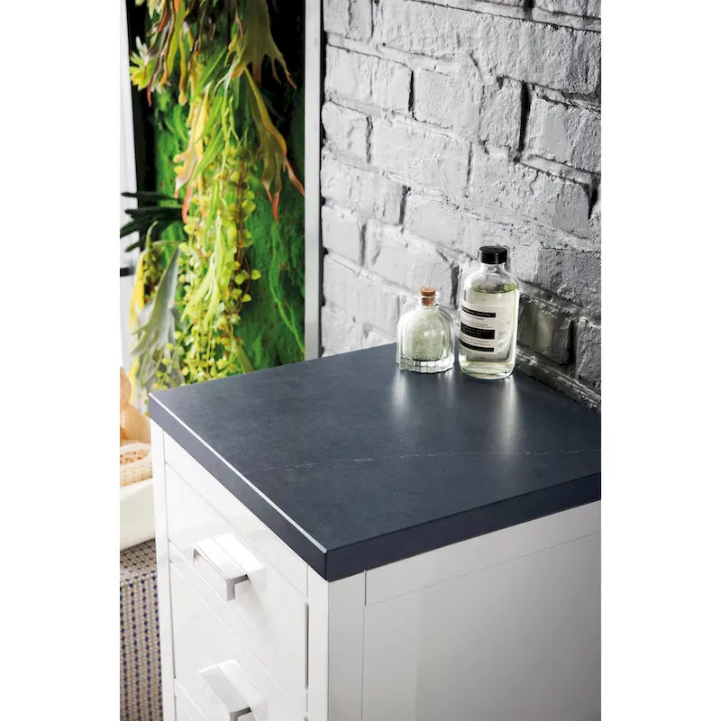 James Martin Vanities Addison 15 Base Cabinet w/ Drawers, Glossy White