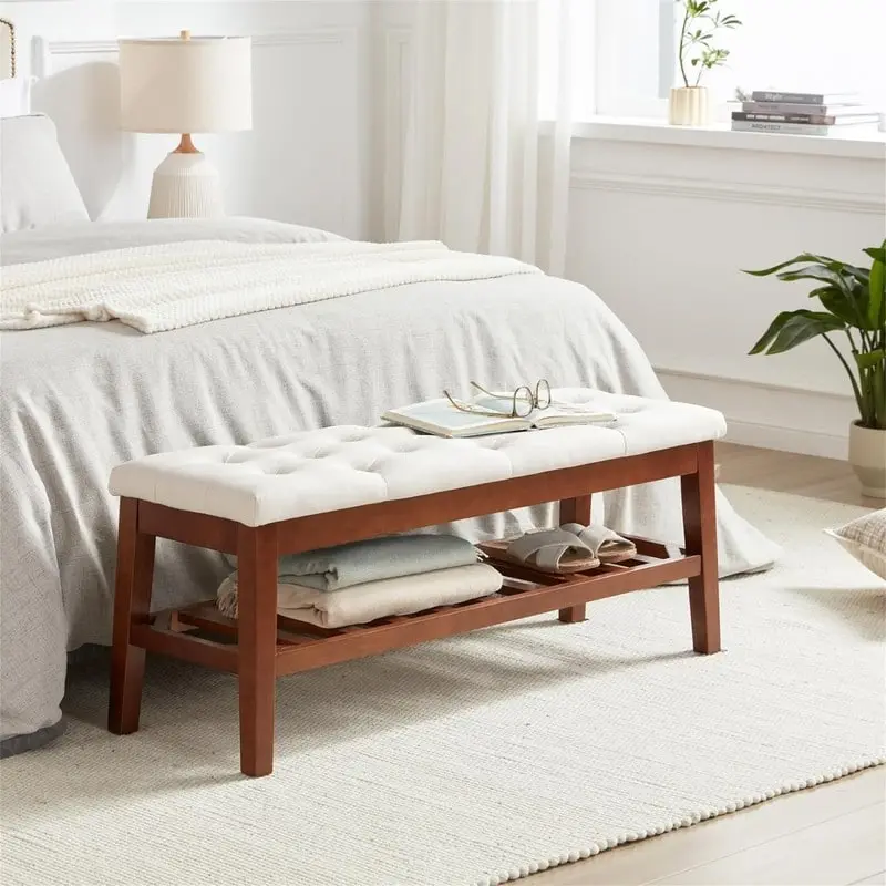 Shoe Bench Entryway - 43.3D x 14W x 18H