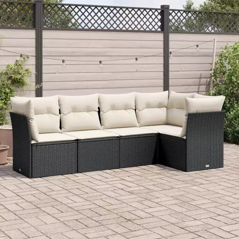 vidaXL Outdoor Sofa Set with Cushions - Multiple Colors