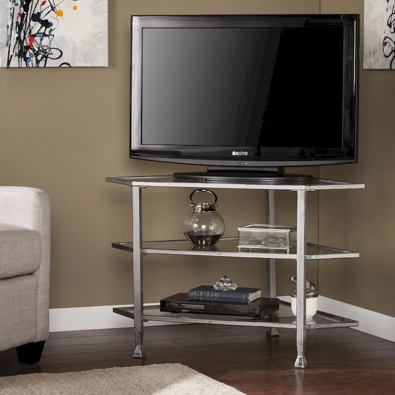 Jensen Metal Corner Media TV Stand for TV's up to 33.25