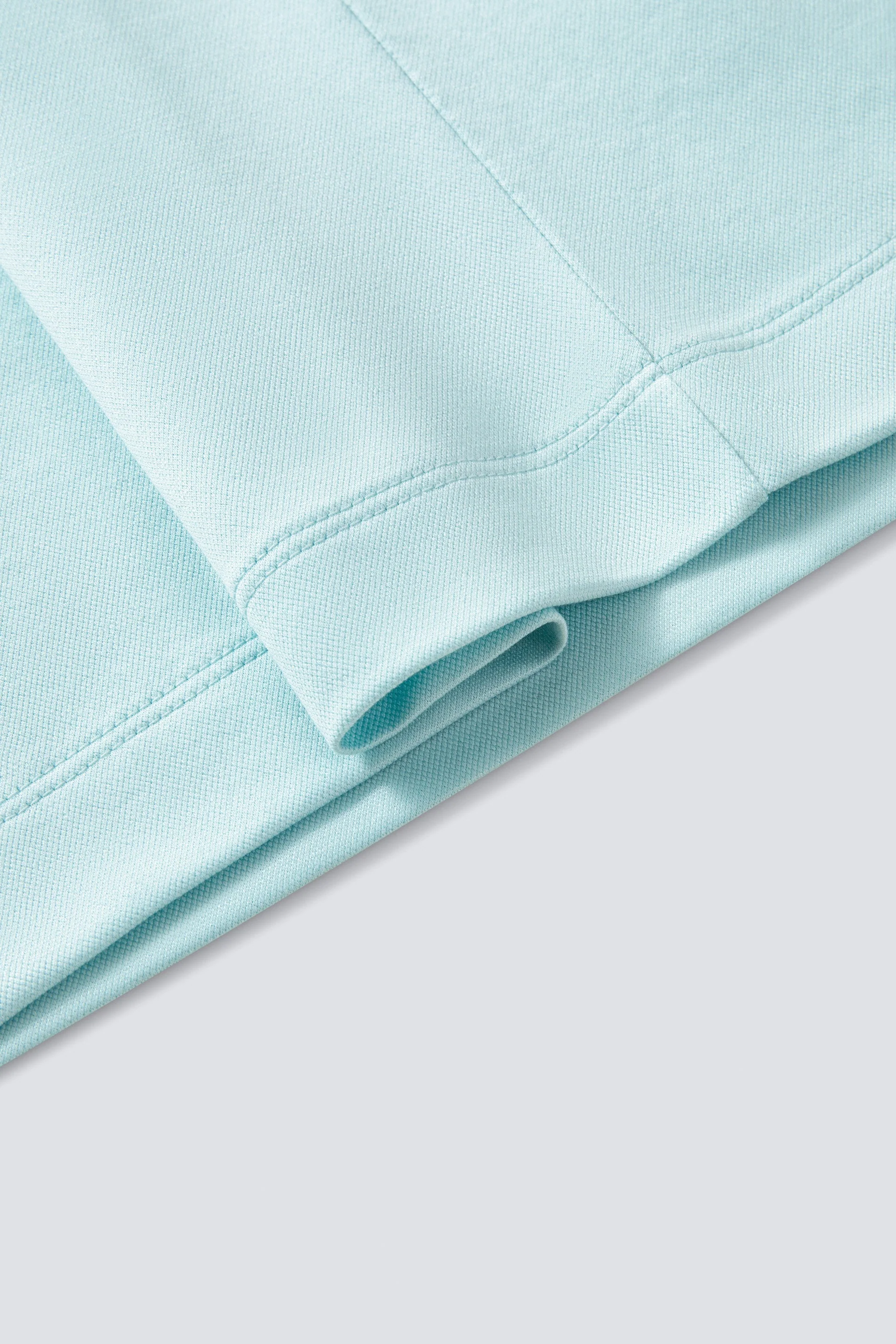 Cotton-Silk Jacquard Polo – Iced Aqua