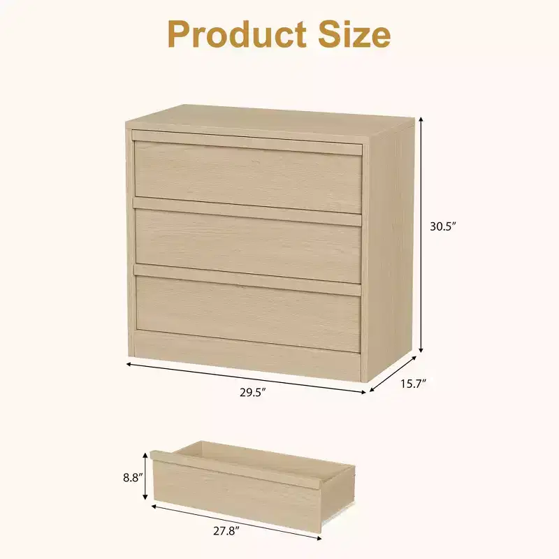 COZONY 3/4/5/7 Drawer Dresser, Tall Chest of Drawers with Large Storage, Modern Slim Nightstand for Bedroom, Living Room