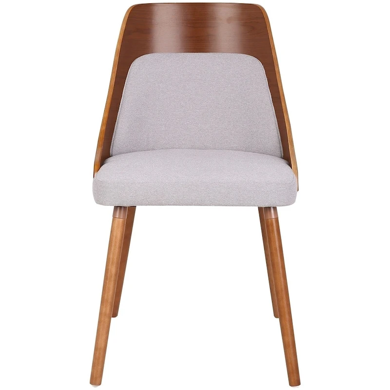 Carson Carrington Vallemala Walnut and Fabric Dining Chair - N/A