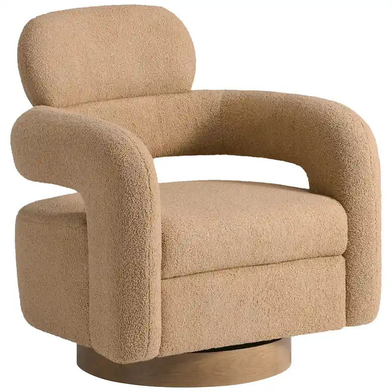 29 Wide Sherpa Swivel Chair