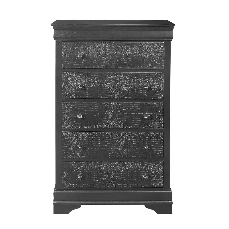Metal Vertical Dresser with 4 Drawers