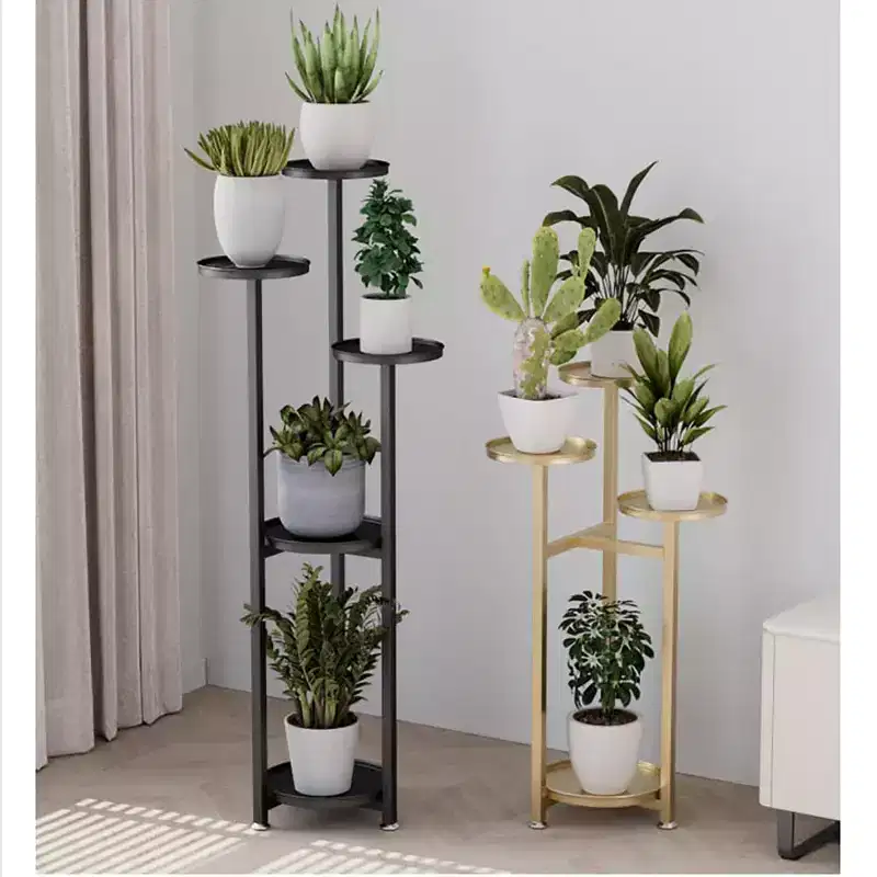 Metal Flower Stand Staircase Plant Rack – Indoor Multi-Tier Display, Easy Assembly
