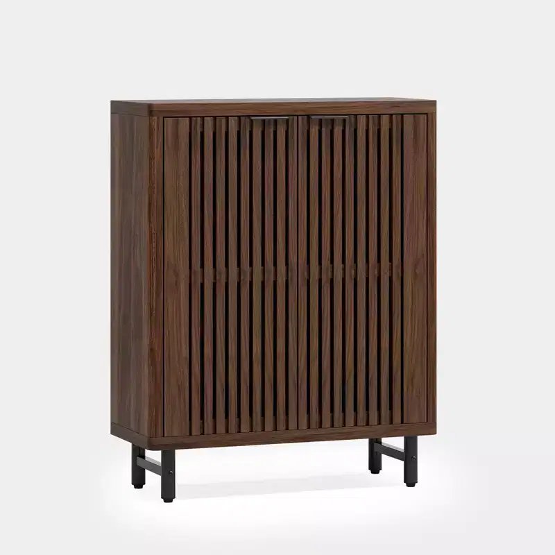 Lantine 6-Tier Shoe Cabinet with Louvered Doors