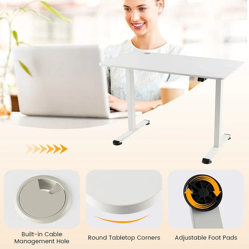 Gymax Electric Standing Desk Adjustable Stand up Computer Desk