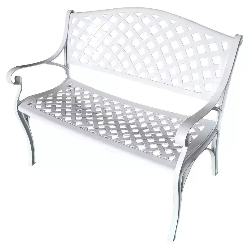 Modern Aluminum Patio Bench - Oakland Living