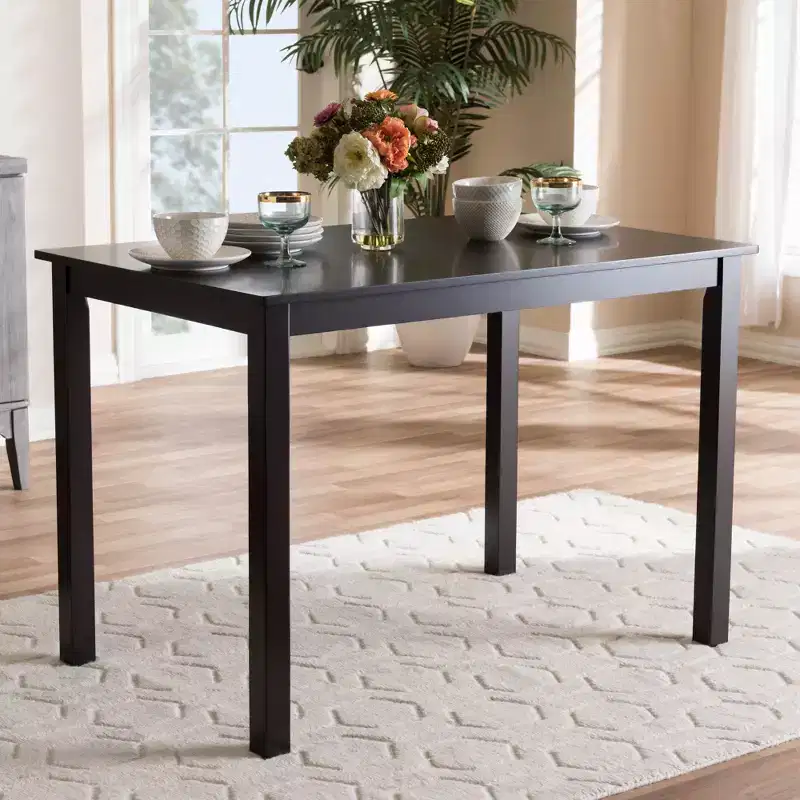 Eveline Modern Wood 43-Inch Dining Table