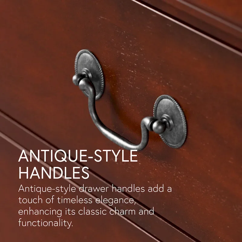 Furniture of America Devi Traditional 3-Piece Solid Wood Nightstand and Chest Set