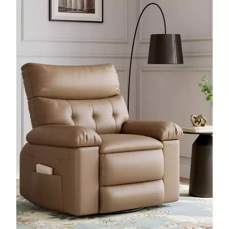 27 Oversized Recliner Chair  360 Swivel Rocker with Heat & Massage (for Living Room/Bedroom/Nursery)