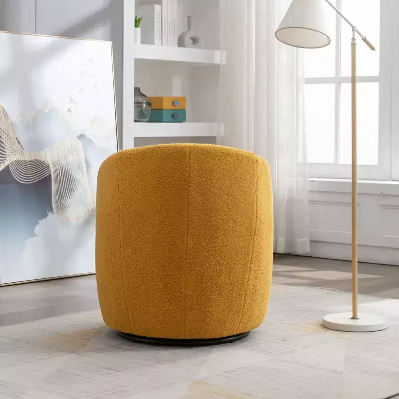 Fabric Swivel Accent Armchair Barrel Chair