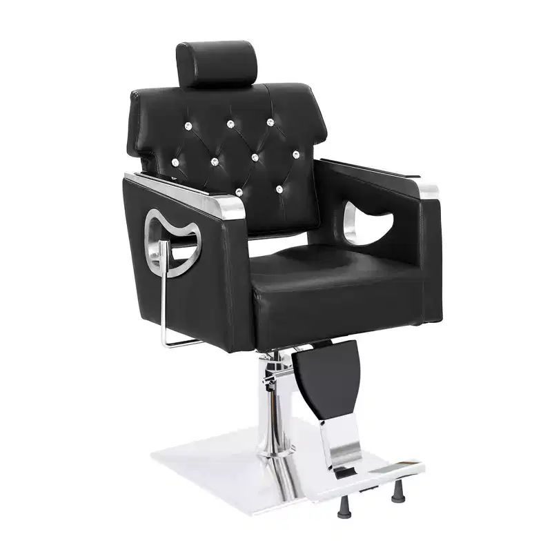 All Purpose Heavy Duty Reclining Hair Salon Chair with Headrest Brown