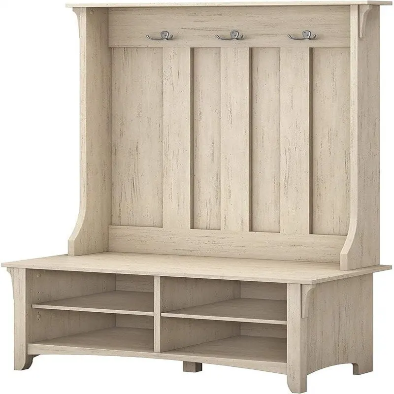 Bush Business Furniture Salinas Hall Tree with Shoe Bench - 15.75D x 31.73W x 68.11H