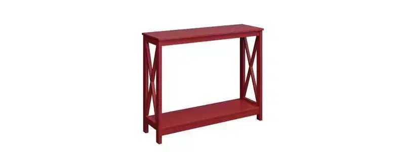 Console Table with Shelf, Modern Design, Adult Assembly Required