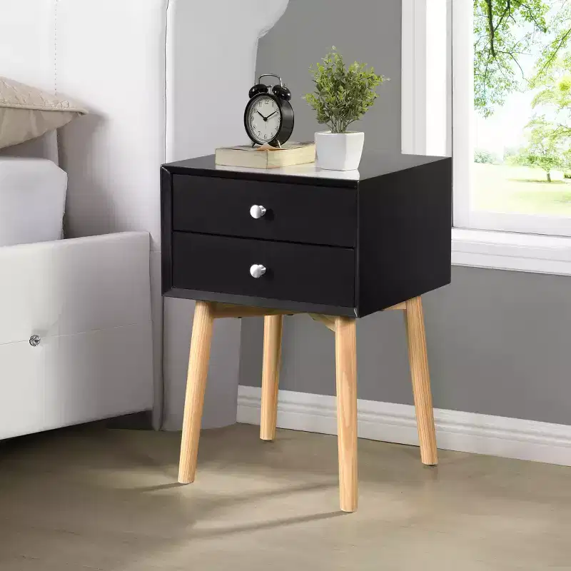 Modern Two-Drawer Nightstand
