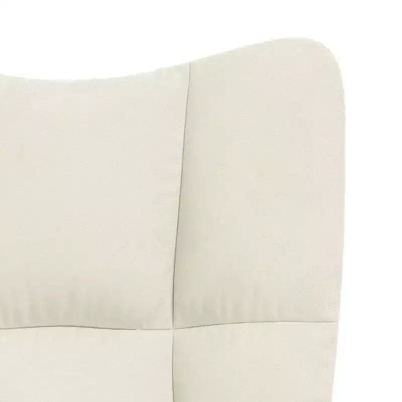 Relaxing Chair Light Gray Velvet