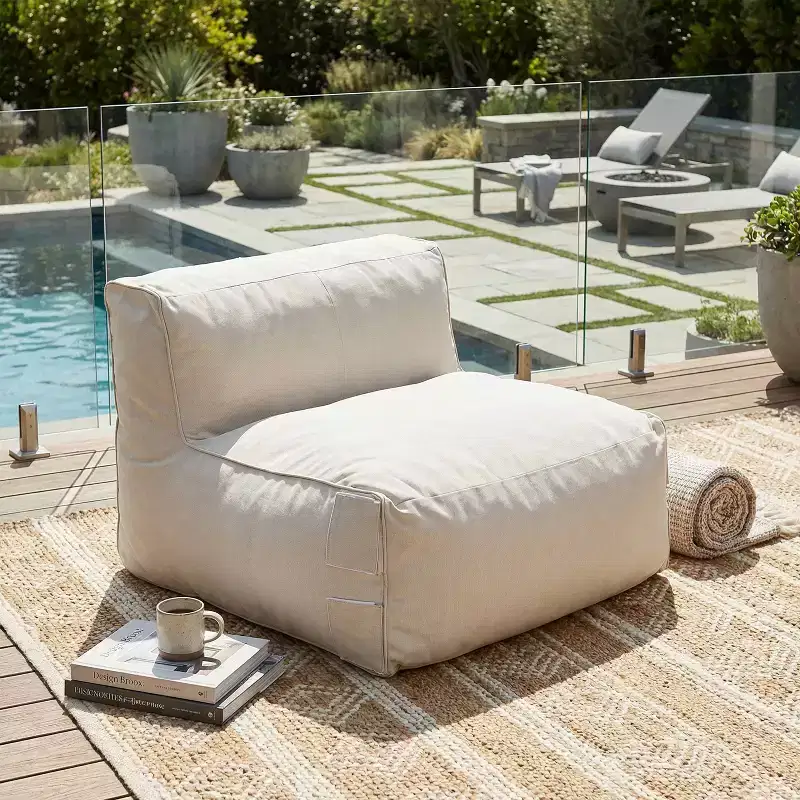 Christopher Knight Home Mireya Modern Patio Olefin Bean Bag Sofa